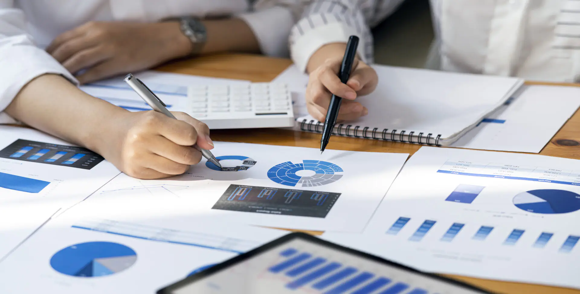 Professional business partner consulting the strategy. Working o